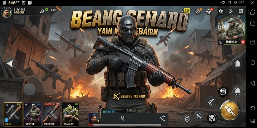 Tampilan aksi seru dari gameplay FPS di 666FF.