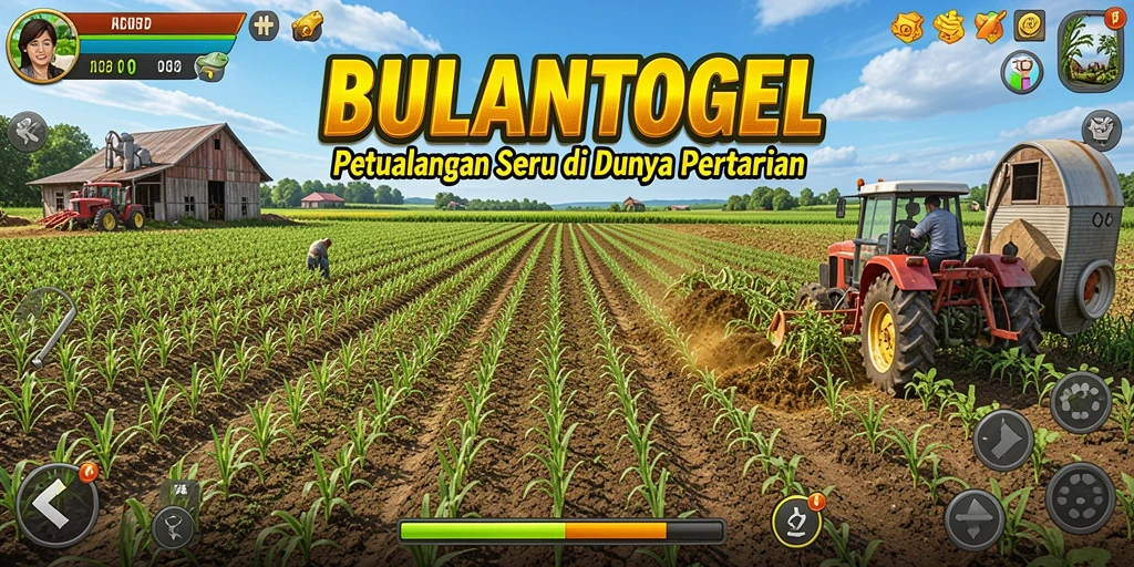 Tampilan menarik dari gameplay BULANTOGEL dengan pertanian yang berwarna-warni.