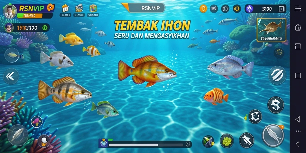 Gameplay seru menangkap ikan di RSNVIP.