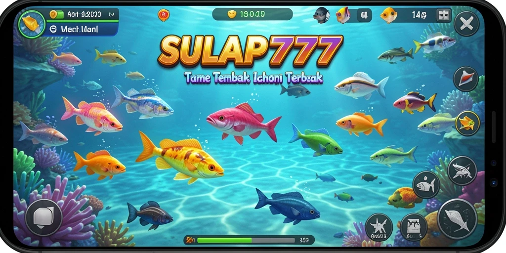 Tampilan gameplay SULAP777 yang seru saat menembak ikan.