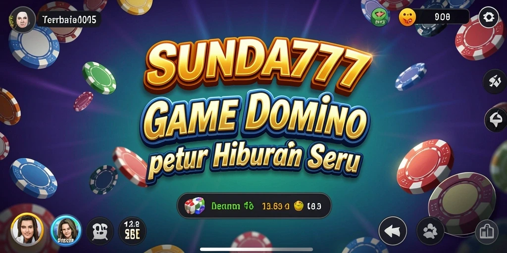 Screenshot SUNDA777 menampilkan gameplay domino seru dan interaktif.