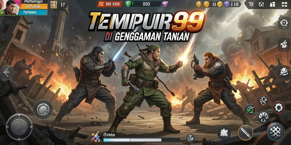Gameplay seru dan aksi pertarungan epik di TEMPUR99.