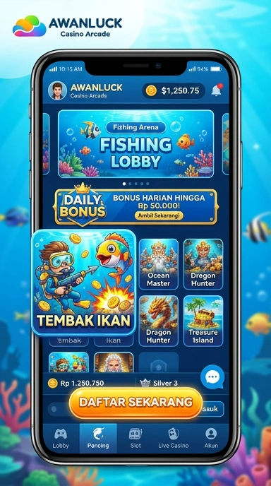 Tampilan antarmuka awanluck yang user-friendly.